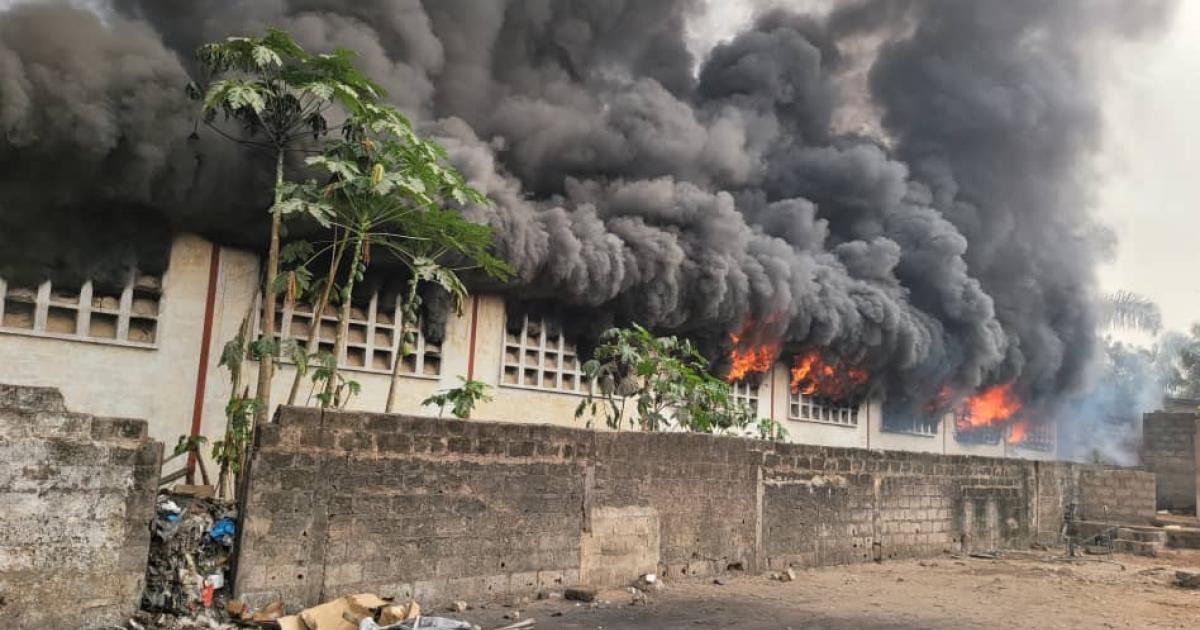 Incendie à Kikwit