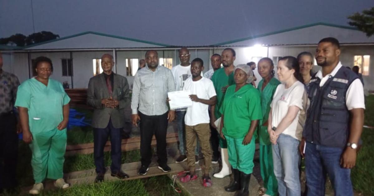 Un patient guéri d'Ebola quitte le CTE à Kisangani