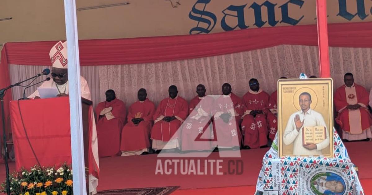 Messe du 1er anniversaire de la béatification de Floribert Bwana Chui 