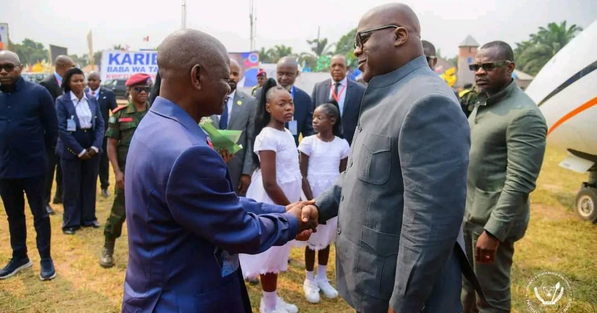 Félix Tshisekedi à Kamina 