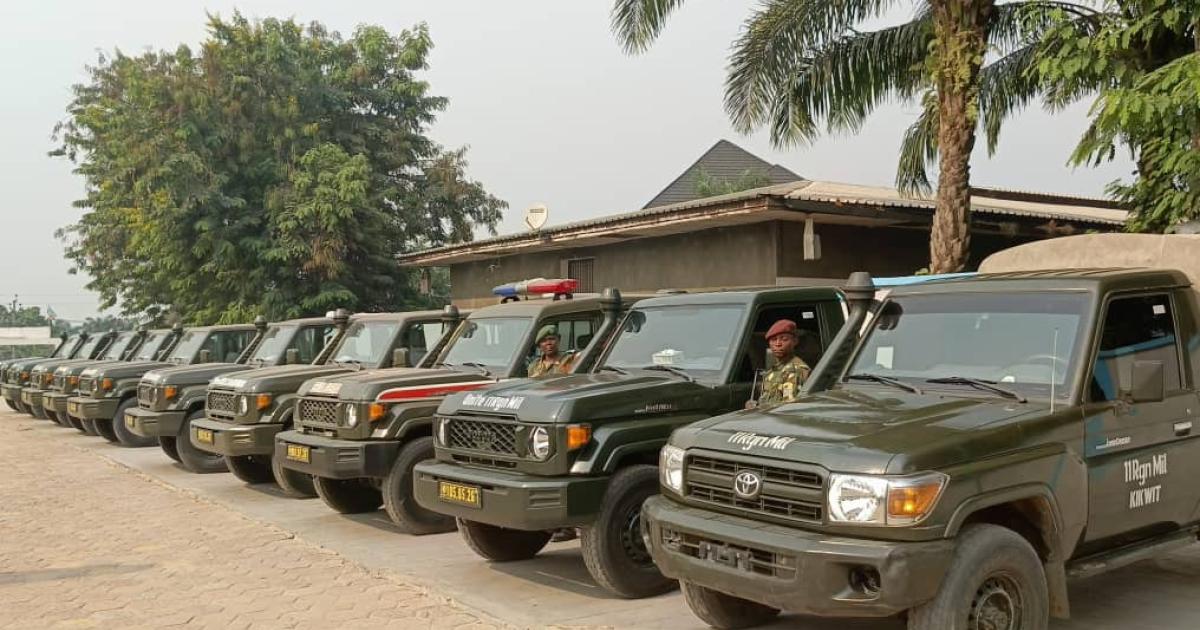 Des véhicules affectés à l'auditorat militaire et au tribunal militaire de garnison de Bandundu