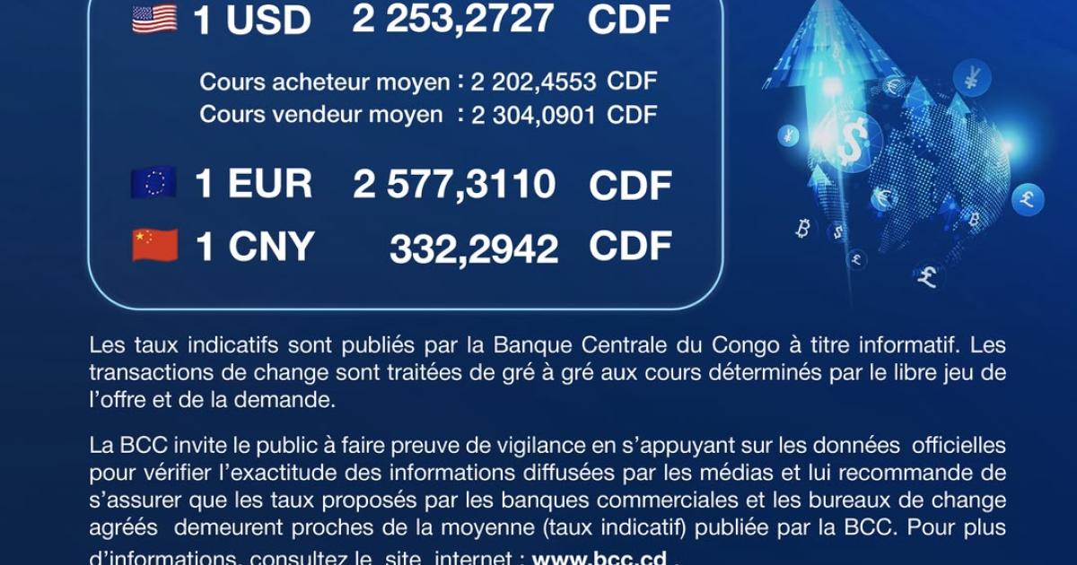 Taux de change BCC