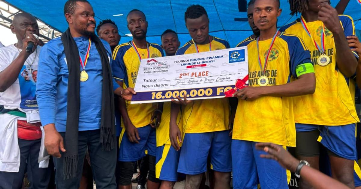 Clôture du tournoi de football Doudou Fwamba 