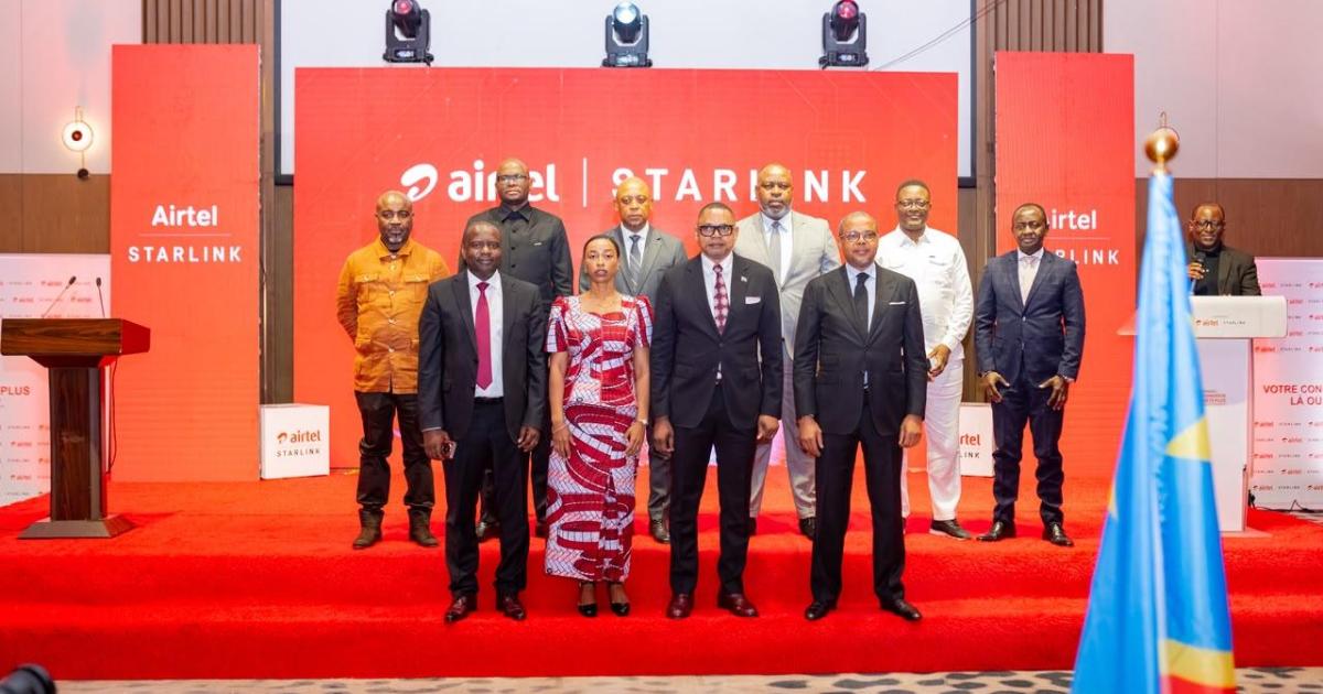 Lancement du service de communication par satellite vers les mobiles en RDC par Airtel Africa et Starlink