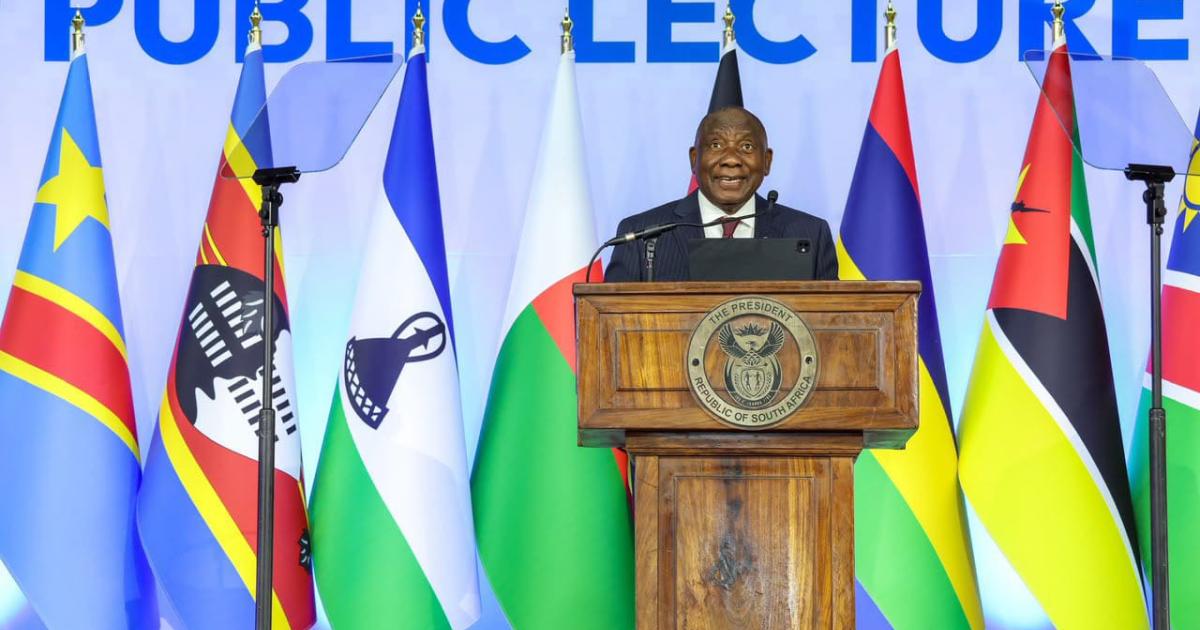 Cyril Ramaphosa à la SADC