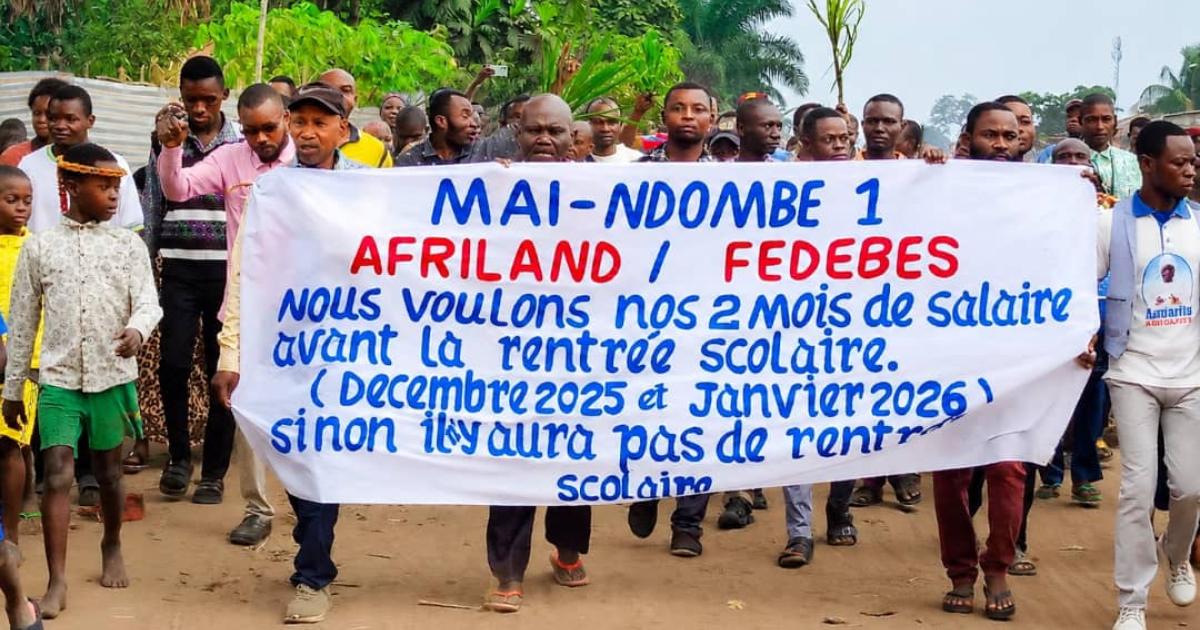 Manifestation des enseignants à Inongo 