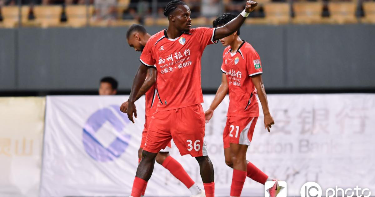 D2 China: Noël Mbo saves Guanxi Hengchen with his 15th goal of the season