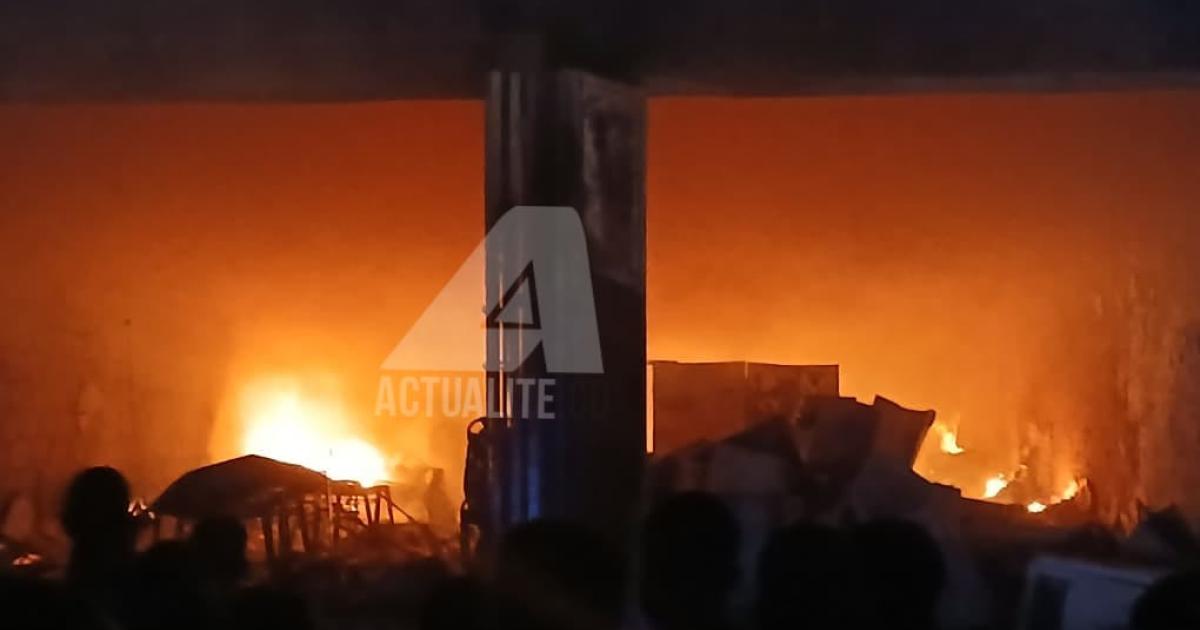 Kinshasa : un nouvel incendie ravage une boutique au Camp PM, à N’sele