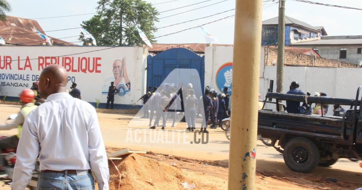 Kisangani: Opposition demonstration suppressed, C64 members blocked by police at Ensemble pour la République headquarters