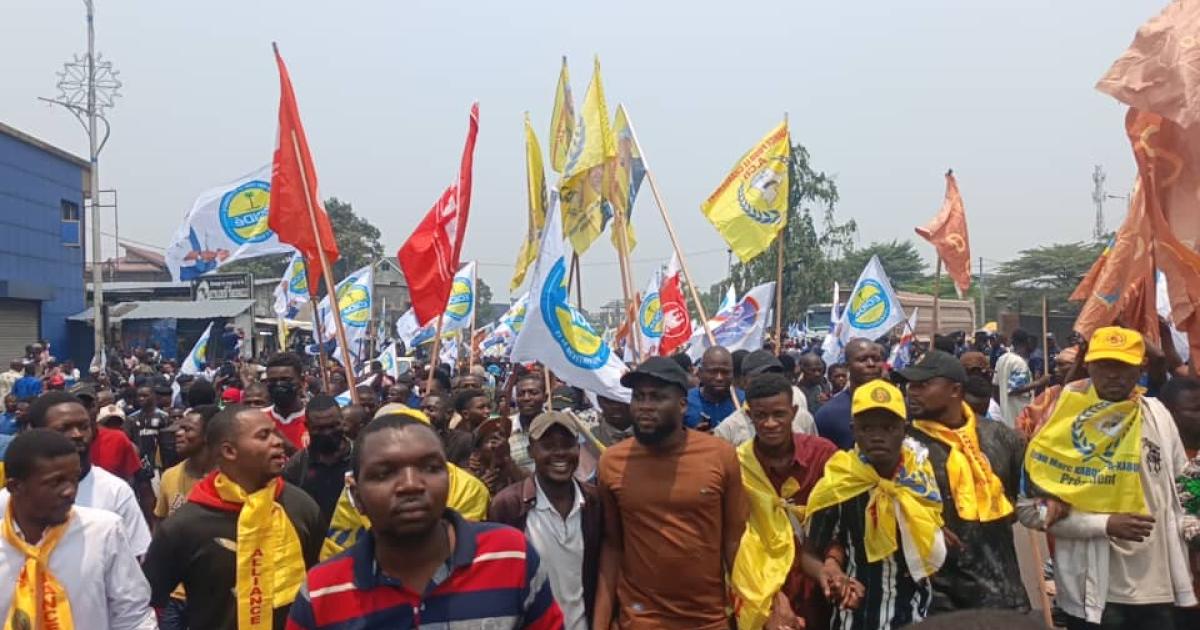 Marche de l'opposition à Kinshasa