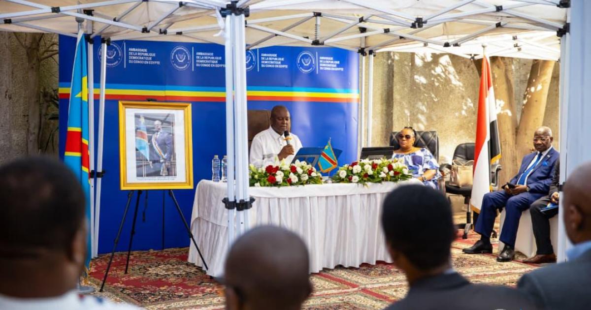 A la Chancellerie de l’Ambassade de la RDC au Caire.