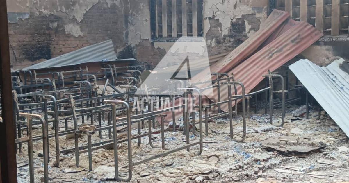 In Kinshasa, a new fire ravages the Petit collège Saint Pierre (photos)