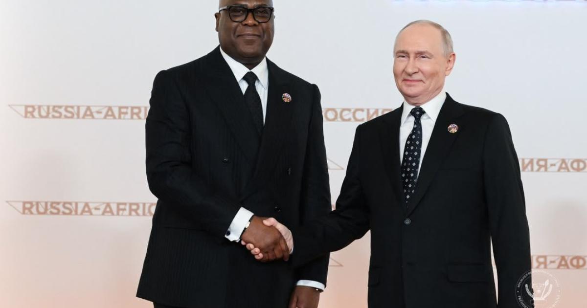 Félix Tshisekedi et Vladmir Poutine