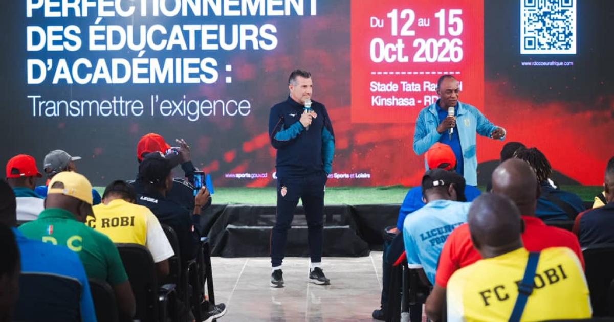 DRC-Monaco partnership: First training workshop for 120 coaches concludes in Kinshasa