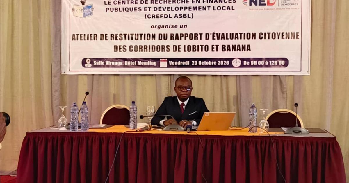Lobito and Banana corridors offer major economic potential but lack citizen involvement, says Crefdl