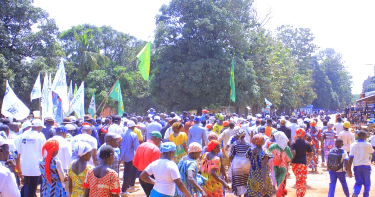 Nord-Ubangi : mobilisation politique dans les rues de Gbadolite contre la création du FRN
