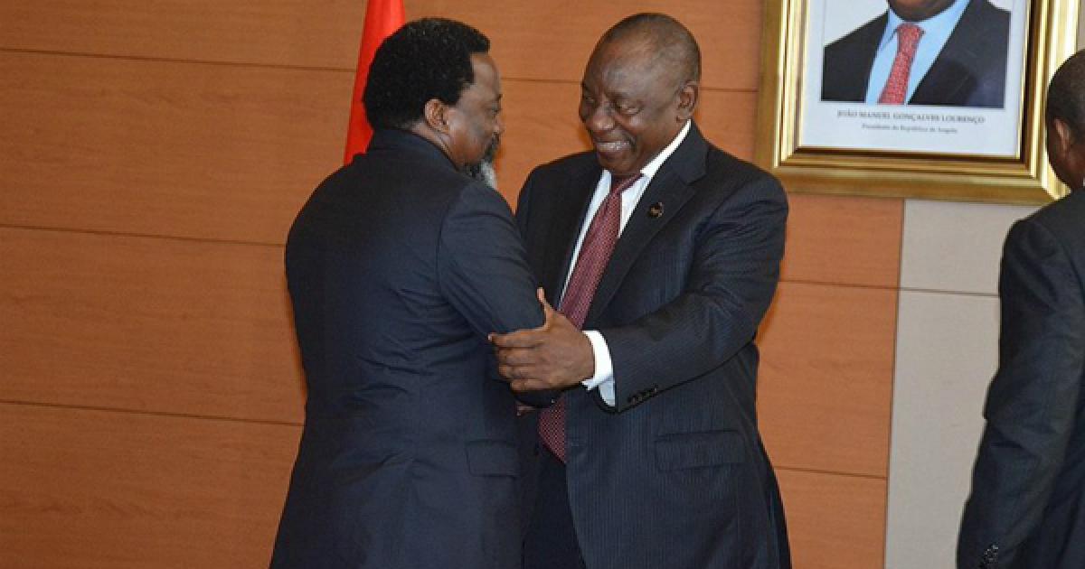 Joseph Kabila et Cyril Ramaphosa