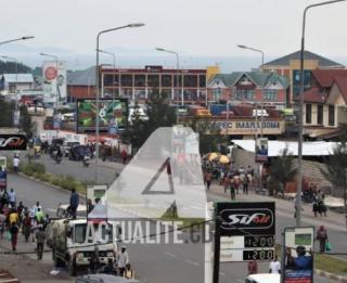 Une vue d’une chaussée de Goma. PH. ACTUALITE.CD
