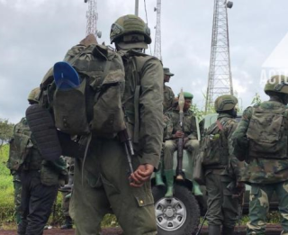 Les combattants du M23 à Kibumba