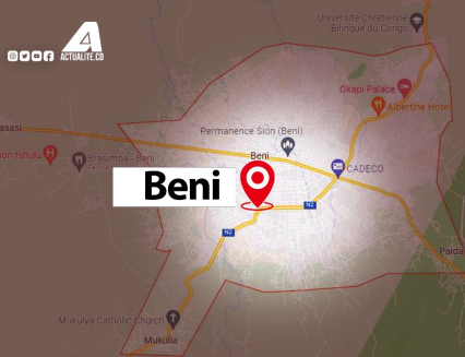 Carte du territoire de Beni