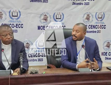 Mgr Donatien Nshole et Rév Eric Nsenga