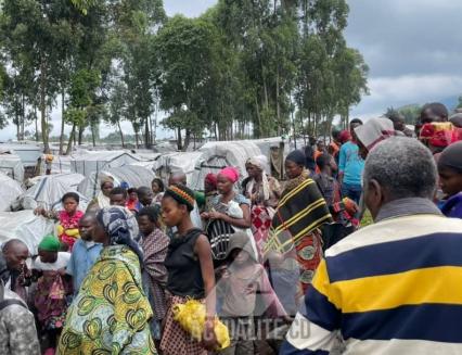 Le site des déplacés de Kanyaruchinya à Nyiragongo