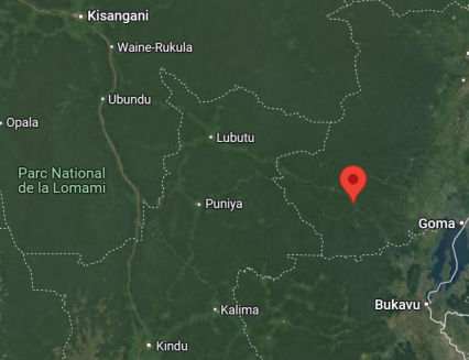 Walikale sur la carte