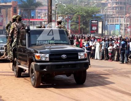 Les rebelles du M23 à Bukavu le 20 février 2025