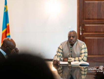 Joseph Kabila lors des consultations à Goma