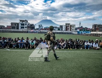 Des personnes arrêtées par les rebelles de l'AFC/M23 à Goma