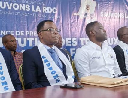 Les membres du mouvement "Sauvons la RDC"