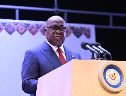 Tshisekedi au forum national des affaires coutumières