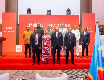 Lancement du service de communication par satellite vers les mobiles en RDC par Airtel Africa et Starlink