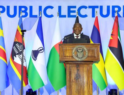 Cyril Ramaphosa à la SADC