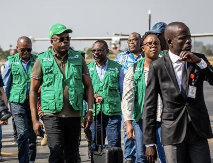 Le DG d'Africa CDC, Jean Kaseya à Bunia