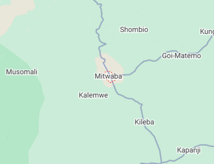 Mitwaba sur la carte