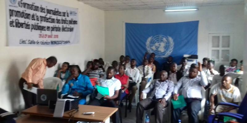 Journalistes de Tshikapa en formation