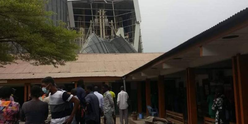 Un silo qui s'est écroulé à Kinshasa