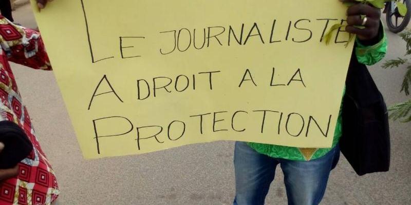 manifestation des journalistes à Bunia