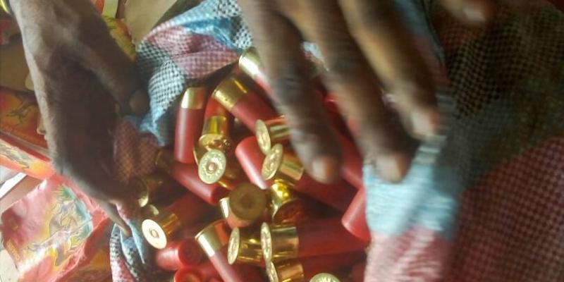 munitions de chasse saisies à Tshikapa