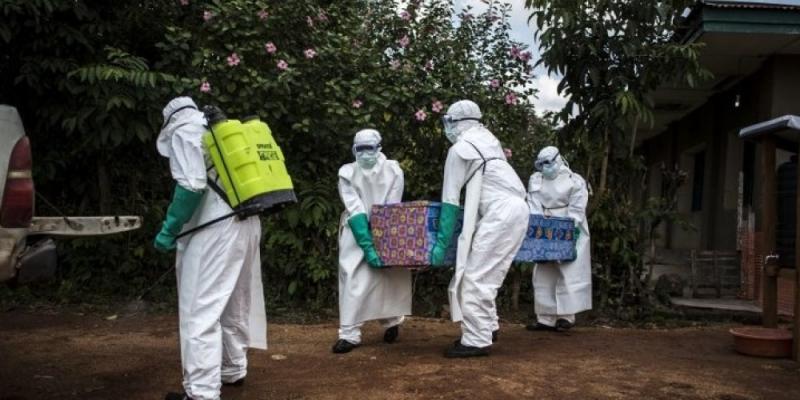 Enterrement sécurisé d'un cas confirmé d'Ebola  en RDC.  Ph. Tiers 