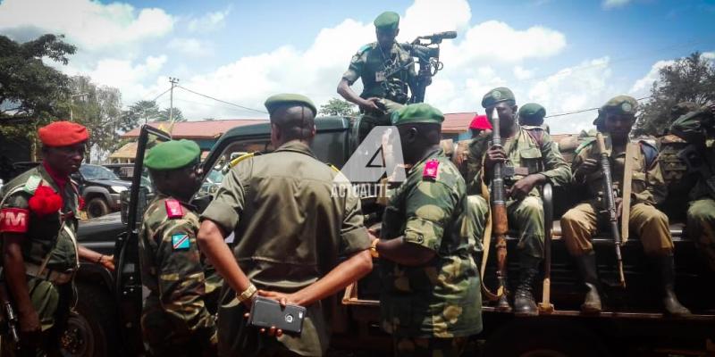 Les officiers supérieurs des FARDC en mission à Beni (Photo Yassin Kombi/ACTUALITE.CD)