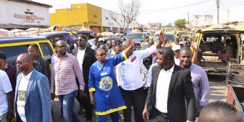 Des opposants au marché de Lubumbashi 