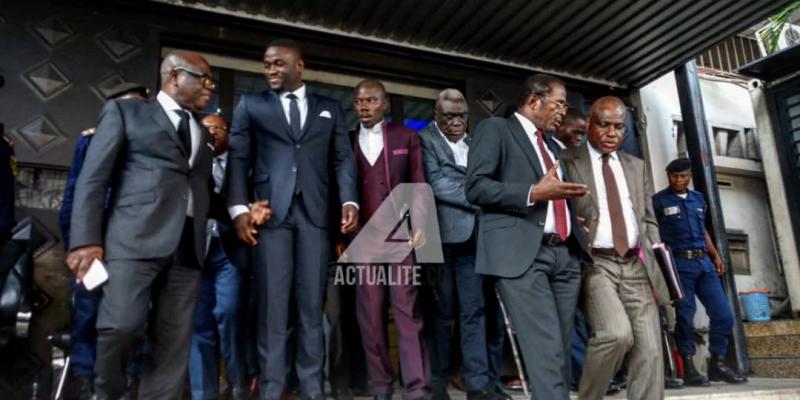 Les candidats à la présidentielle après la réunion avec Corneille Nangaa (Photo ACTUALITE.CD)