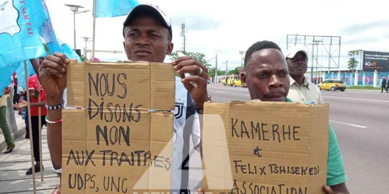 Les militants de l'opposition à Ndjili/Christine Tshibuyi
