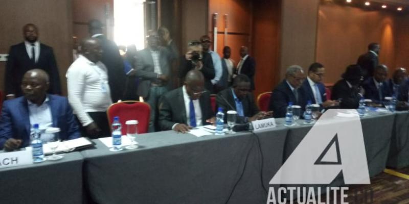 Martin Fayulu lors de la réunion CENI, SADC et candidats présidents de la République