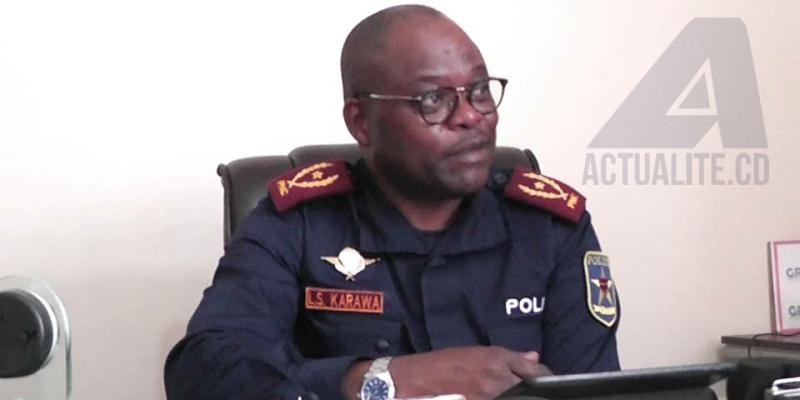 Le général Louis-Segond Karawa, commissaire provincial de la police au Sud-Kivu