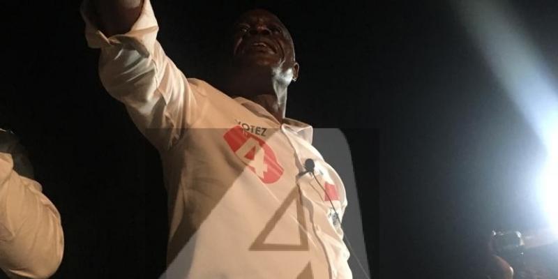 Martin Fayulu en meeting au terrain Afya à Goma