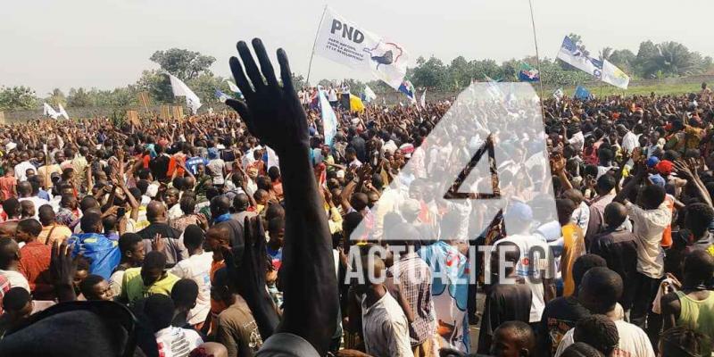 Meeting de Martin Fayulu à Mbandaka.