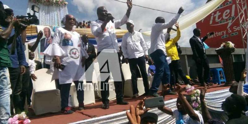 Martin Fayulu en meeting au rond-point VGH à Butembo